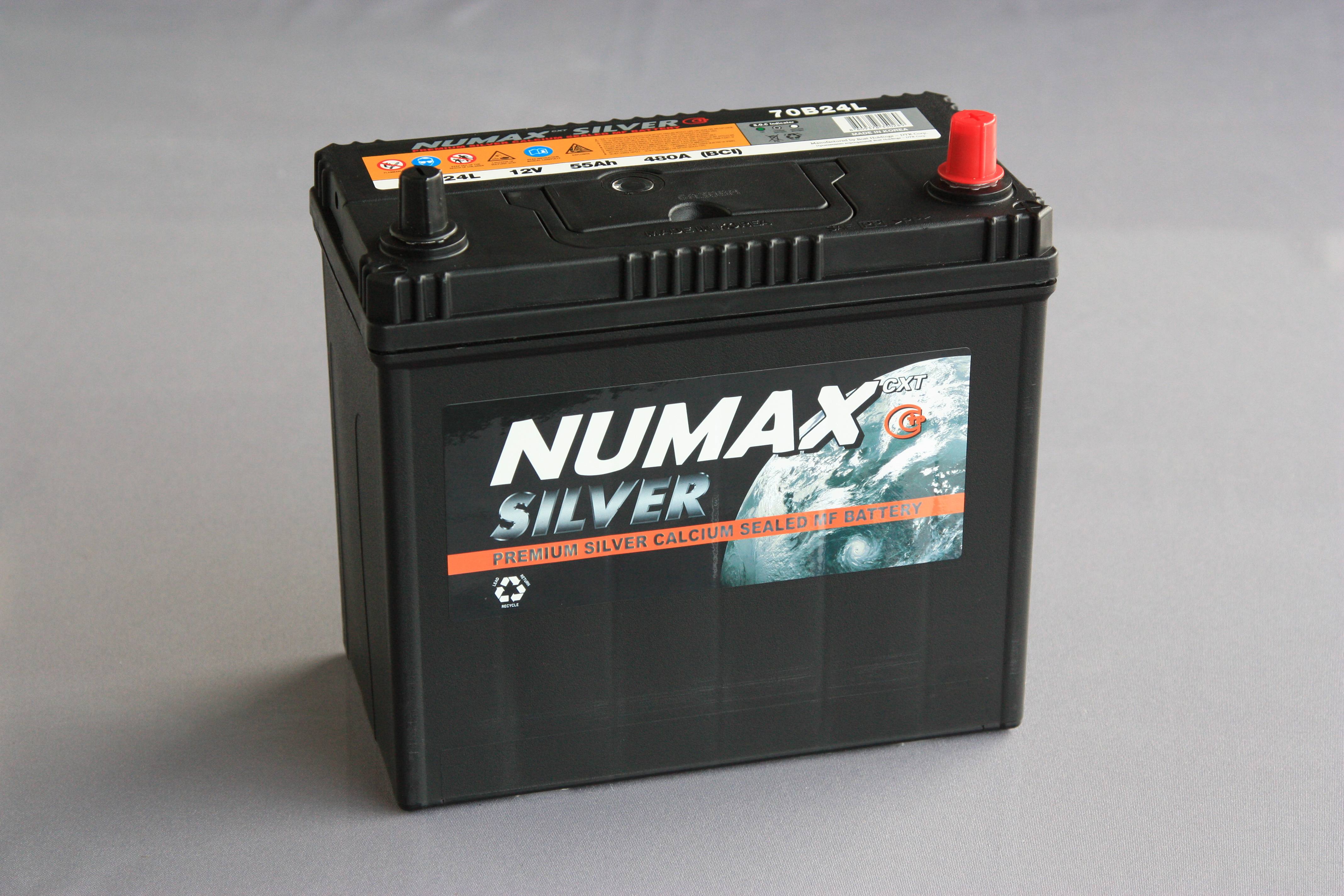 NUMAX SILVER 6CT - 58 A1  о.п.  тонк. кл. яп. ст. (58Ah, EN 510A)