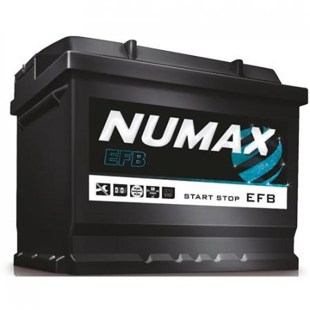 NUMAX EFB 6CT- 75 AН  о.п.  ст. кл. выс. (75Ah, EN 780A) яп. ст.